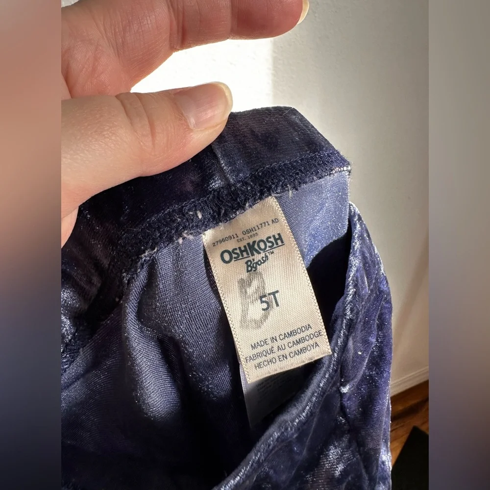 Oshkosh 5T velour pants